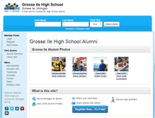 Tablet Screenshot of grosseilehighschool.com
